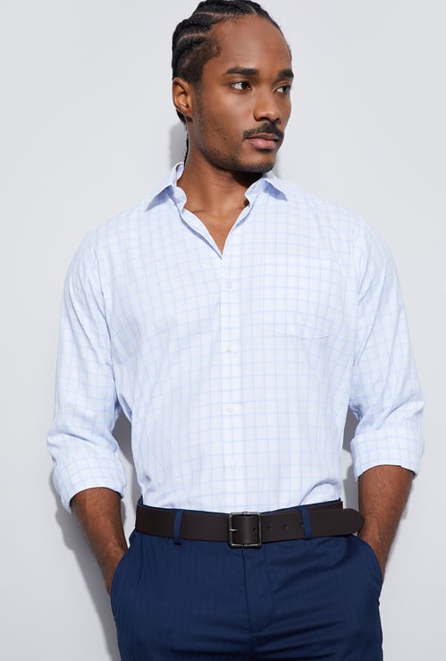 CODE Checked Regular Fit Formal Shirt