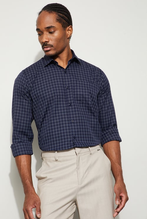 CODE Checked Regular Fit Formal Shirt