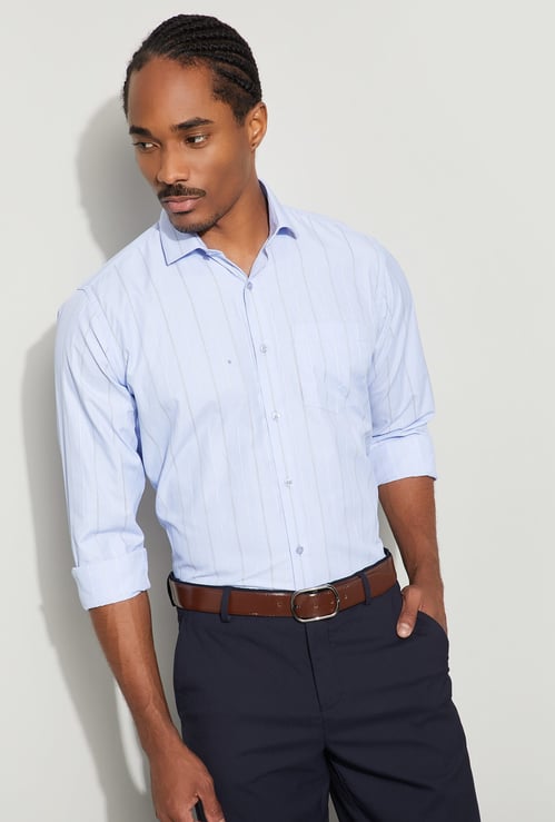 CODE Striped Regular Fit Formal Shirt