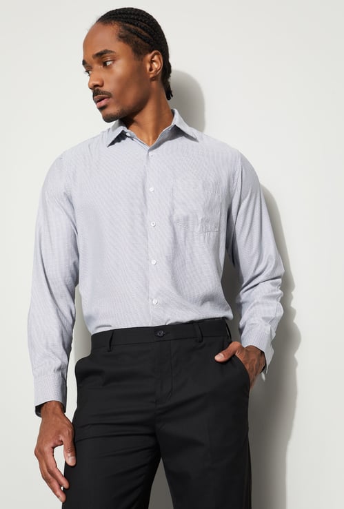 CODE Patterned Regular Fit Formal Shirt