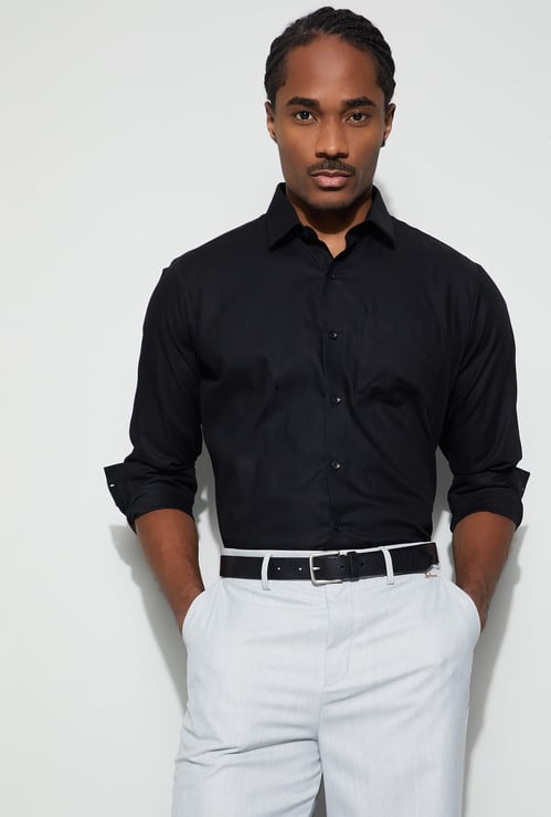 CODE Solid Regular Fit Formal Shirt