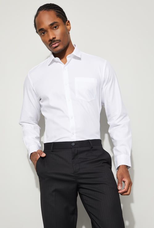 CODE Solid Regular Fit Formal Shirt