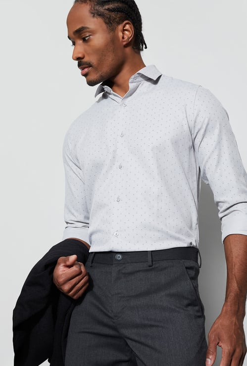 CODE Printed Slim Fit Formal Shirt
