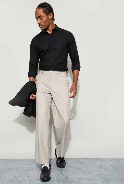CODE Herringbone Slim Fit Formal Shirt