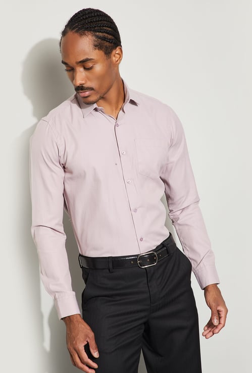 CODE Textured Slim Fit Formal Shirt