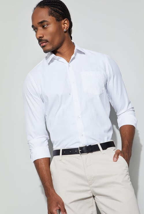 CODE Textured Slim Fit Formal Shirt