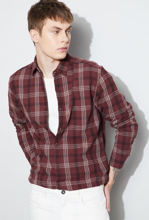 FAME FOREVER Checked Regular Fit Shirt