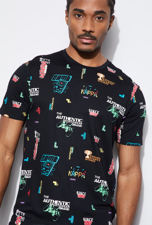 KAPPA Graphic Print Crew Neck T-shirt