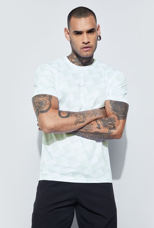 FAME FOREVER ACTIVE Printed Crew Neck T-shirt