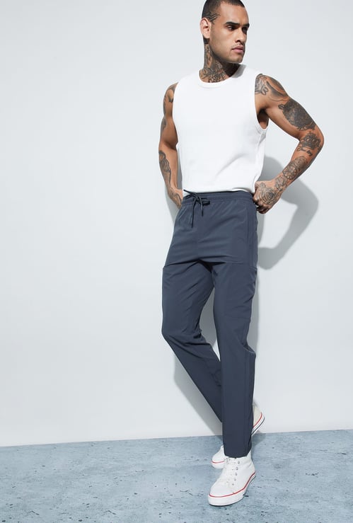 FAME FOREVER ACTIVE Solid Slim Track Pants
