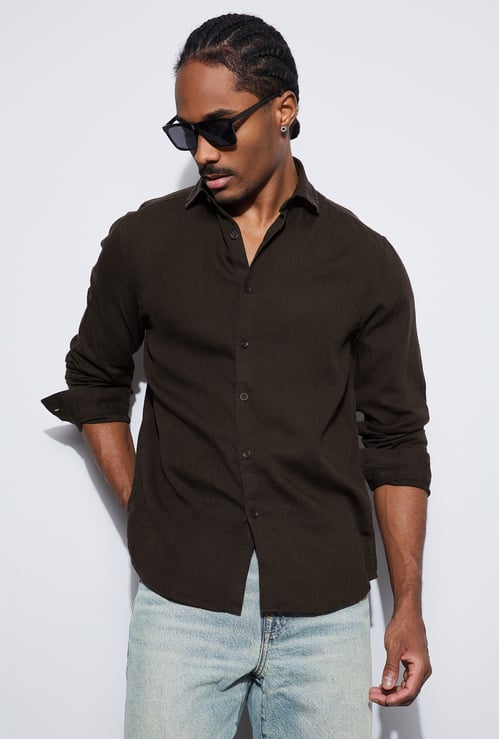 BOSSINI Solid Regular Fit Shirt