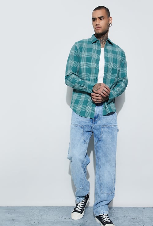 FAME FOREVER Checked Smart Fit Shirt