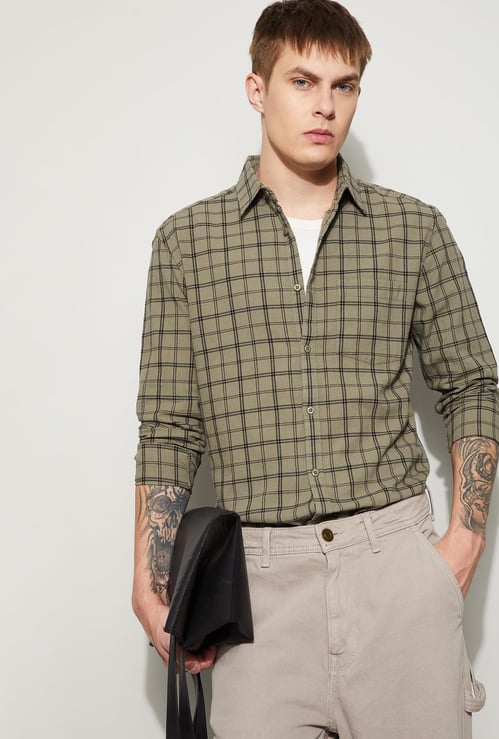 FAME FOREVER Checked Smart Fit Shirt