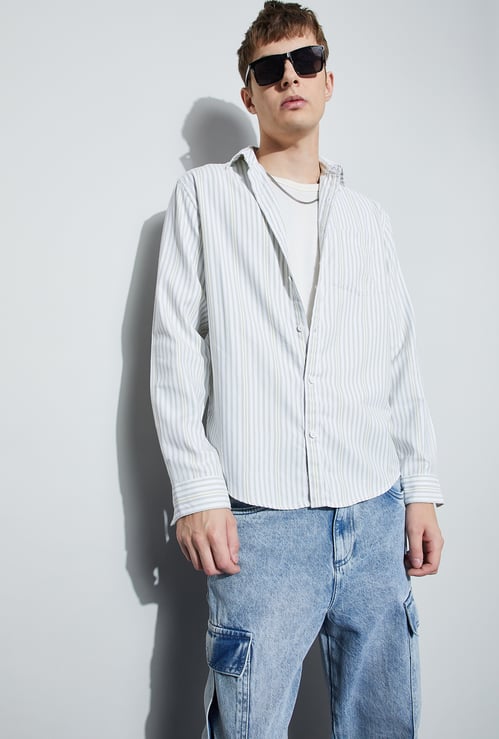 FAME FOREVER Striped Regular Fit Shirt
