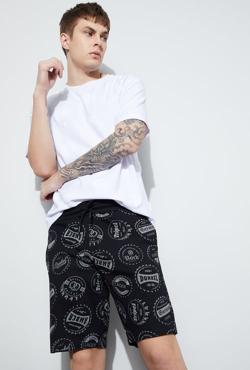 FAME FOREVER Printed Regular Fit Shorts