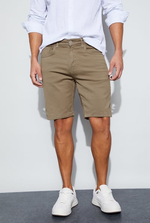 BOSSINI Solid Regular Shorts