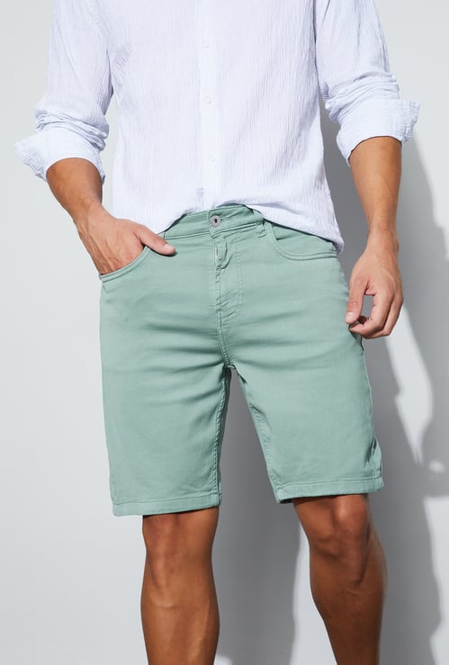 BOSSINI Solid Regular Shorts