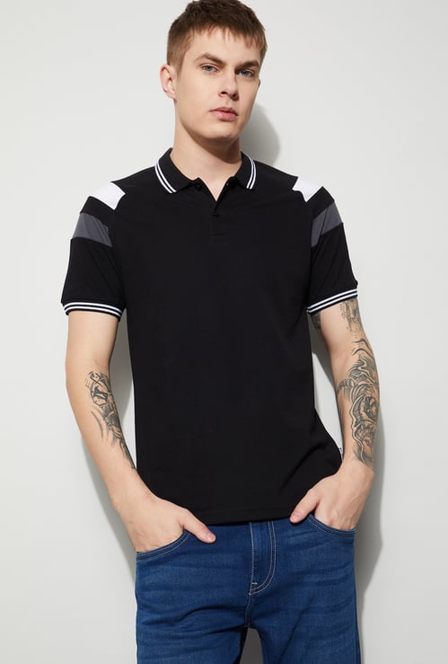 FAME FOREVER Colourblock Polo T-shirt