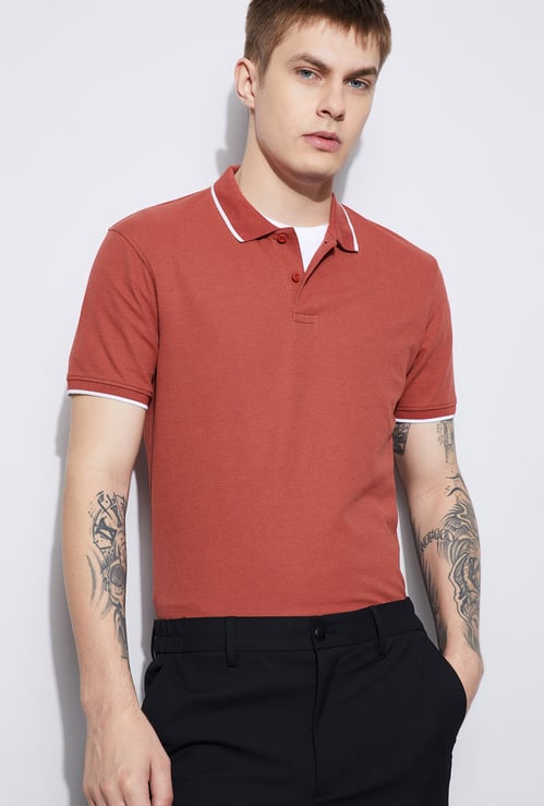 FAME FOREVER Solid Polo T-shirt