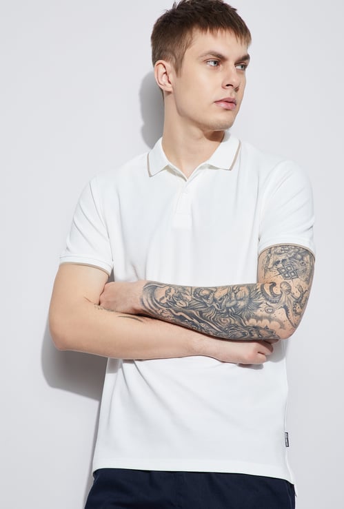 FAME FOREVER Solid Polo T-shirt