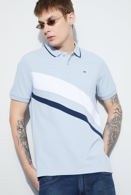 FAME FOREVER Striped Polo T-shirt