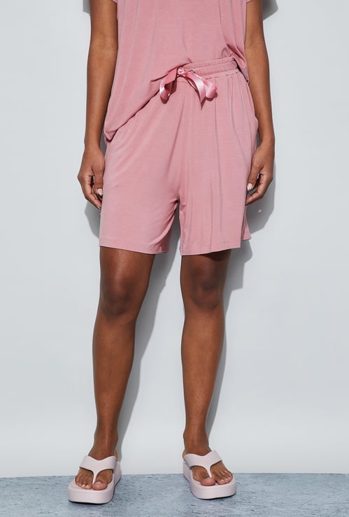 GINGER Solid Lounge Shorts