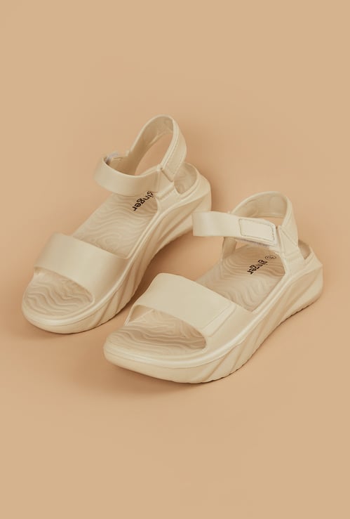 GINGER Solid Velcro Sandals