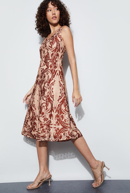 CODE Schiffli Midi Dress