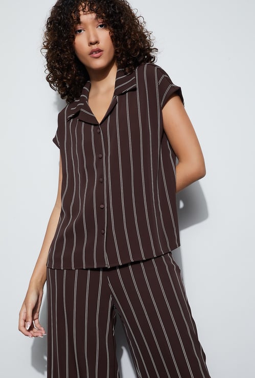 CODE Striped Regular Fit Shirt