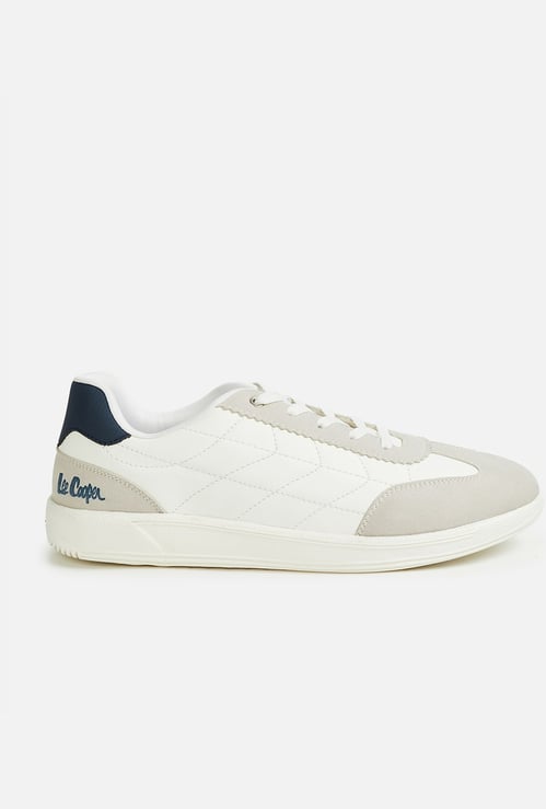 LEE COOPER Stitch-Detailed Leather Sneakers