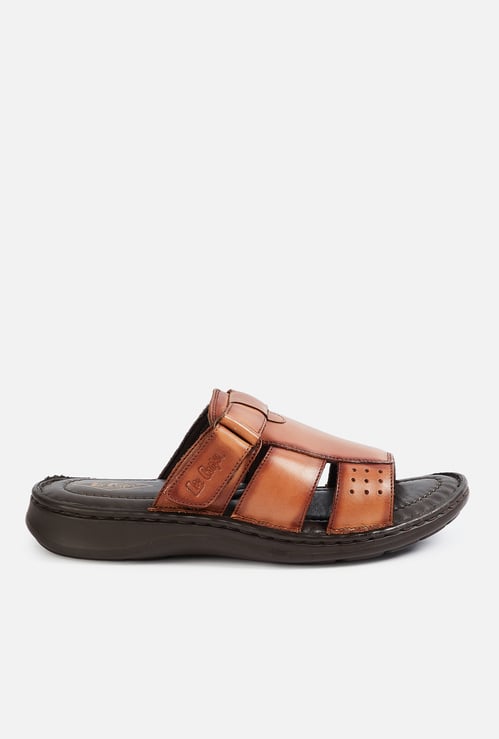 LEE COOPER Leather Slip-On Sandals