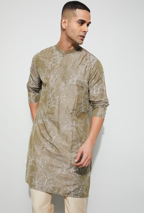 MELANGE Floral Printed Kurta