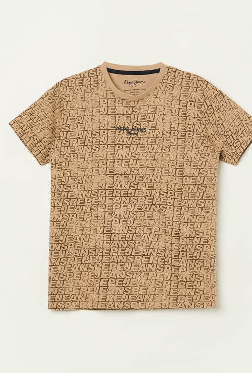 PEPE JEANS Boys Brand Print T-shirt
