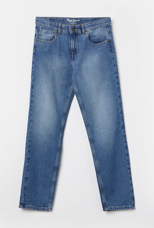 PEPE JEANS Boys Light Wash Regular Jeans