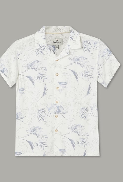 PEPE JEANS Boys Foliage Print Shirt
