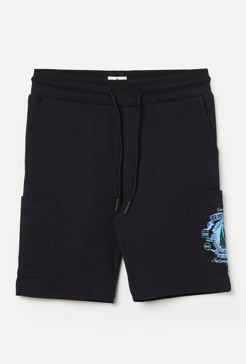 PEPE JEANS Boys Graphic Print Regular Shorts