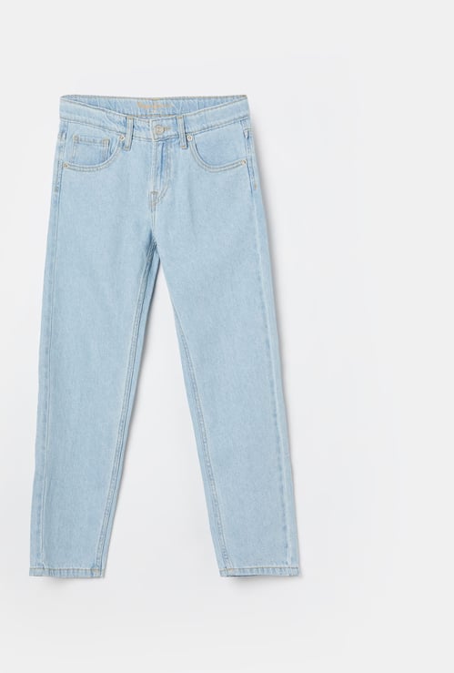 PEPE JEANS Boys Lighwashed Huggos Jeans (Baggy)