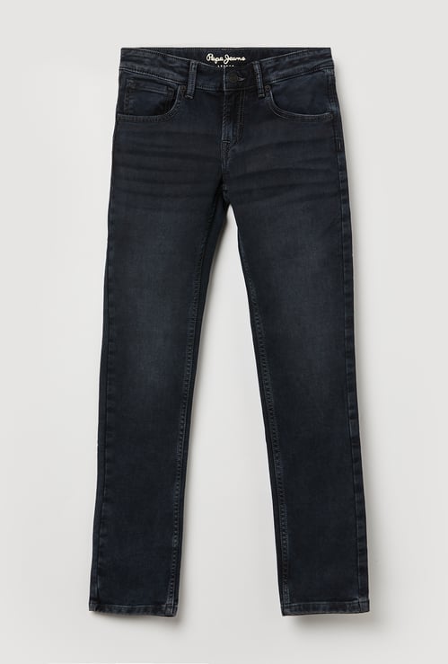 PEPE JEANS Boys Dark Wash Slim Fit Jeans