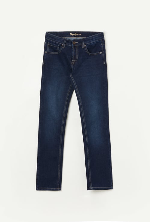 PEPE JEANS Boys Stonewashed Moses Jeans (Slim)