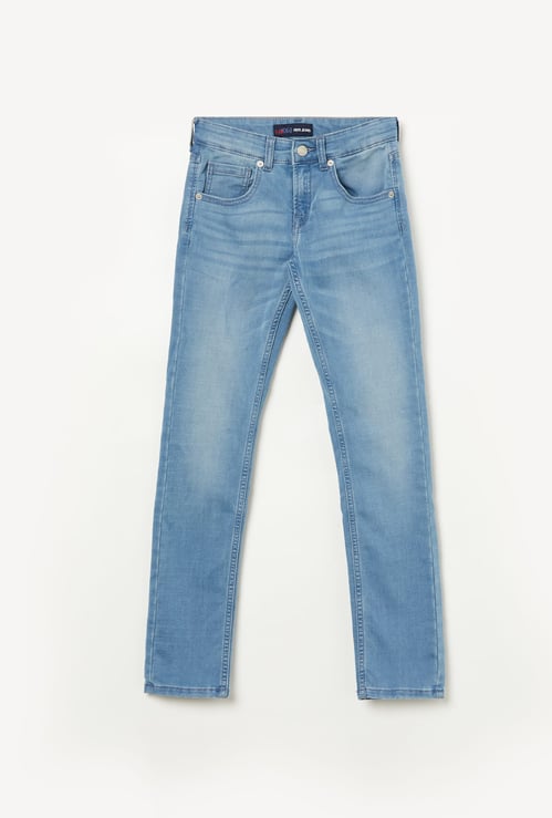 PEPE JEANS Boys Washed Slim Fit Jeans