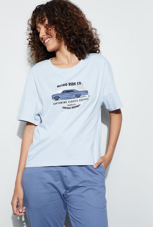 FAME FOREVER Graphic Print T-shirt