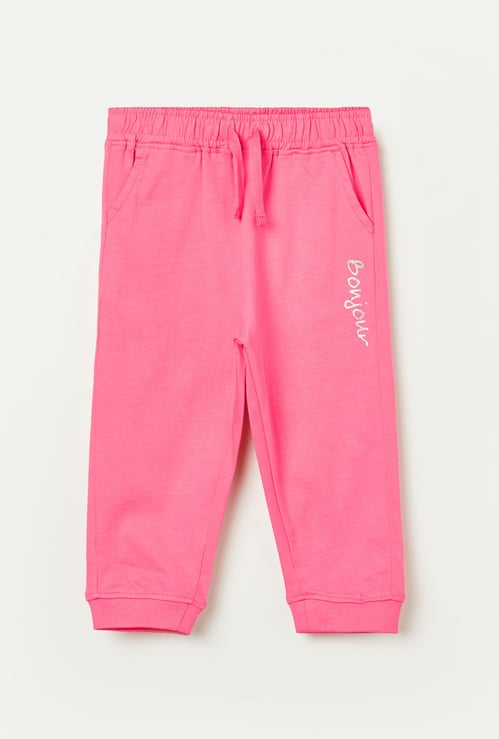 FAME FOREVER Girls Typographic Print Elasticated Joggers