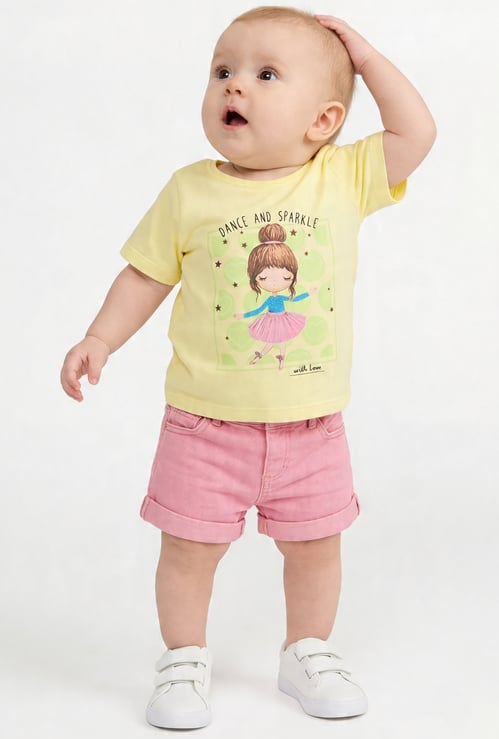 FAME FOREVER Girls Graphic Print T-shirt