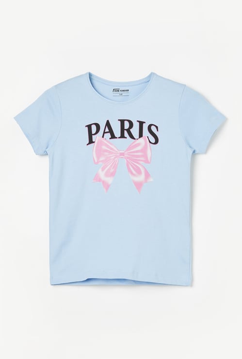 FAME FOREVER Girls Graphic Print T-shirt
