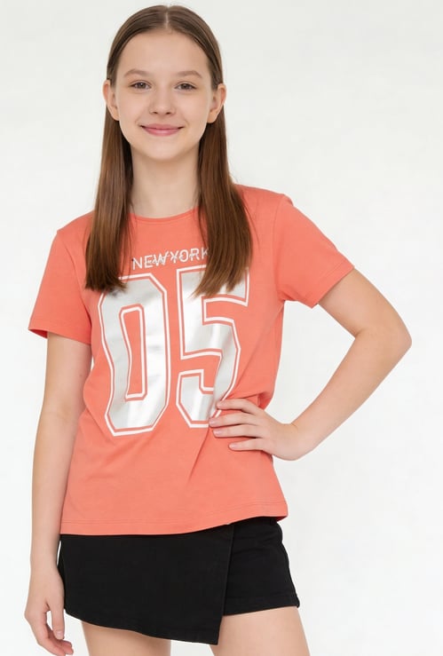 FAME FOREVER Girls Graphic Print T-shirt