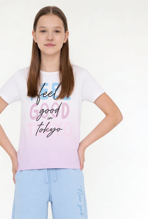 FAME FOREVER Girls Graphic Print T-shirt