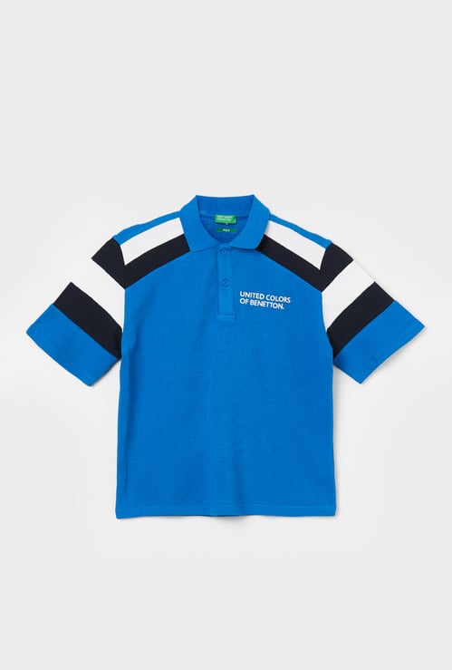 UNITED COLORS OF BENETTON Boys Solid Polo T-shirt