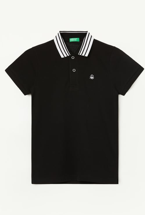 UNITED COLORS OF BENETTON Boys Solid Polo T-shirt