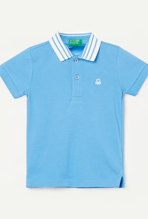 UNITED COLORS OF BENETTON Boys Solid Polo T-shirt