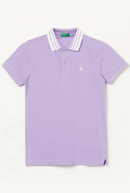 UNITED COLORS OF BENETTON Boys Solid Polo T-shirt